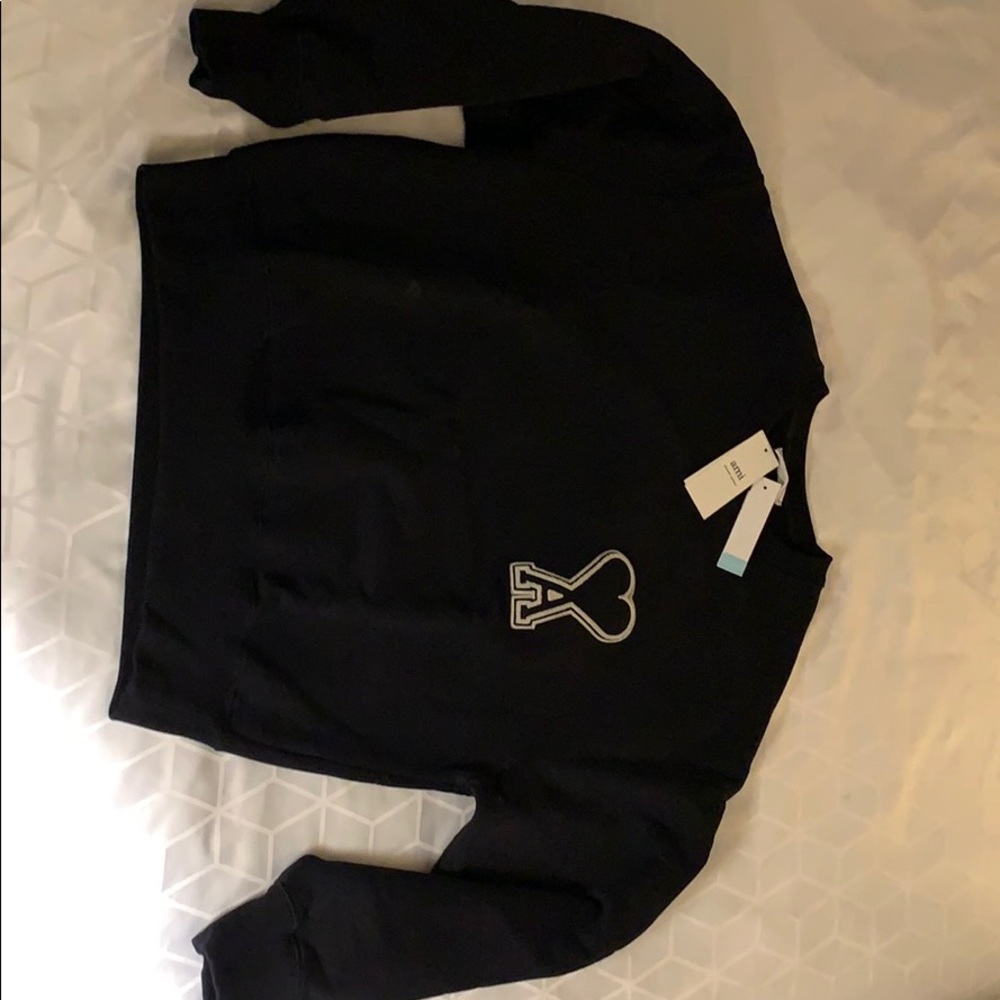 COPY - Mens Big AMI Heart Logo Crew Neck Sweatshi…